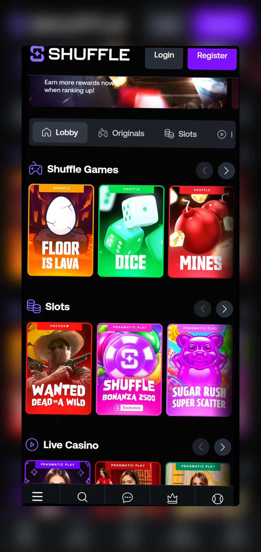 Shuffle Casino mobile France