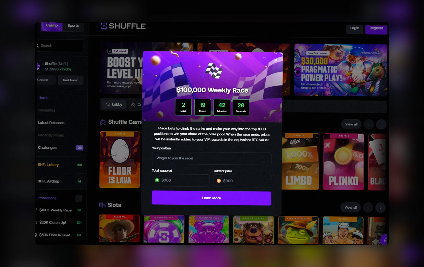 Shuffle Casino bonus France