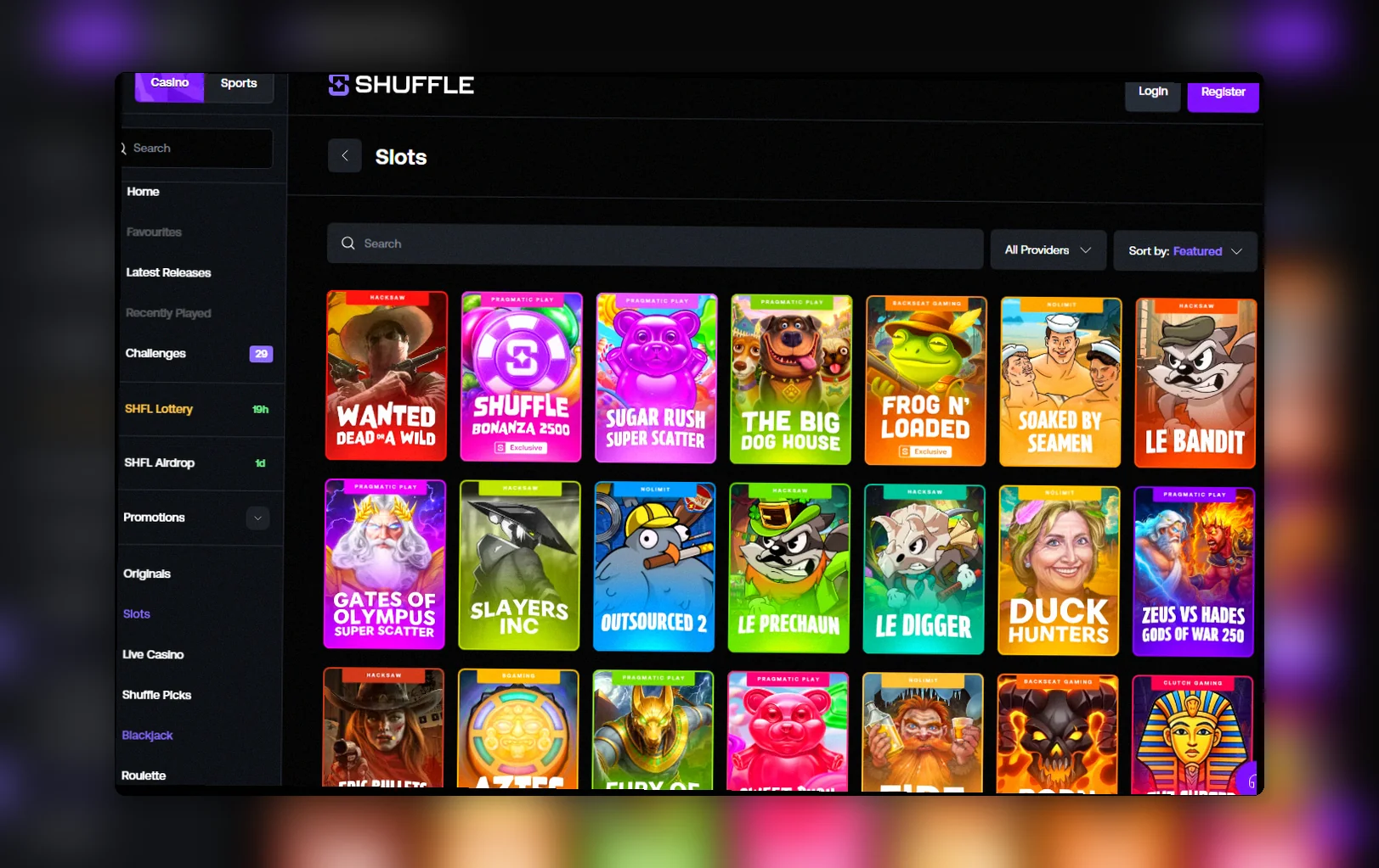 Shuffle Casino slots France